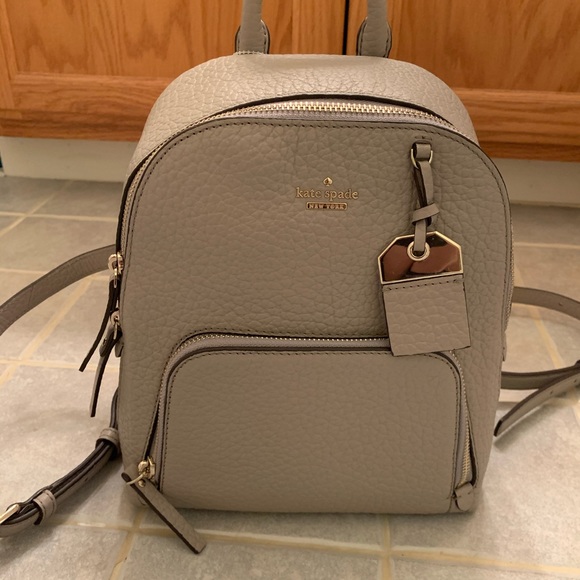 KATE SPADE YORK CARTER CADEN SOFT TAUPE BACKPACK - Picture 2 of 8